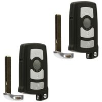 Car Key Fob Keyless Entry Remote fits BMW 7 Series 745i 750i 750Li 760i 760Li (LX8766S), Set of 2