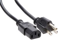 6FT Ac Plug/Computer Female Power Cord