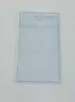 Amram 2 Inch x 3 1/2 Inch Clear Vinyl Tag Holders 50 Pieces Plus 100 Cable Ties for Hanging