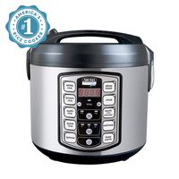 Aroma Housewares Professional Plus ARC-5000SB 20 Cup (Cooked) Digital Rice Cooker, Food Steamer, Slow Cooker, Stainless Exterior/Nonstick Pot