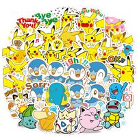 80Pcs Cartoon Anime Pet Pikachu Waterproof Stickers for Laptop Stickers Motorcycle Bicycle Skateboard Luggage Decal Graffiti Patches Stickers
