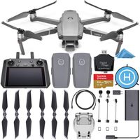 DJI Mavic 2 Pro Drone Quadcopter with Smart Controller with 2 Batteries + SanDisk Extreme 64GB + Landing Pad + Card Reader and 1-Year Warranty