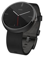 Motorola Moto 360 Leather Band SmartWatch Black - 18mm - Pre-Owned