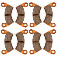 Zinger Brake Pads for Polaris RZR XP 1000 EPS 2014 2015 2016 2017 2018,4 Set Front and Rear Replacement Brake Pads