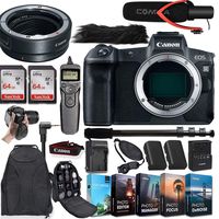 Canon EOS R Mirrorless Digital Camera (Body Only) and Canon Mount Adapter EF-EOS R Bundled + Deluxe Accessories