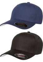 Premium Original Flexfit V-Flexfit Cotton Twill Fitted Hat 5001 2-Pack (S-M, Black/Navy)