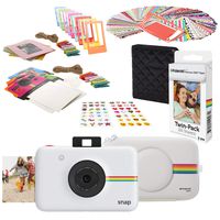 Polaroid Snap Instant Digital Camera (White) Starter Kit with Eva Case