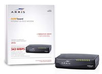 ARRIS Surfboard Docsis 8X4 Cable Modem / Telephone Certified for XFINITY - Download Speed:  343 Mbps (TM822R)