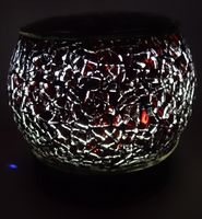 Francase®vintage Bluetooth Speaker Handmade Red Glass with Light. Loud and Clear Sound.