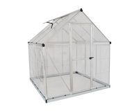 Palram HG5506 Hybrid Hobby Greenhouse, 6' x 6' x 7', Silver