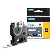 DYMO Authentic Industrial Labels for  LabelWriter and Industrial Label Makers, Black on White, 1/2", 1 Roll (18488)