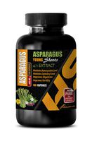 Heart Health Supplements Men - Asparagus Young Shoots 4:1 Extract 600 MG - Asparagus Adult - 1 Bottle 100 Capsules