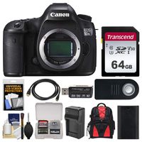 Canon EOS 5DS R Digital SLR Camera Body with 64GB Card + Backpack + Battery & Charger + Remote + Kit