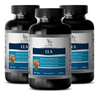 Fat Burner That Work Fast for Women - CLA 1250 Mg - CONJUGATED LINOLEIC Acid - cla weightloss - 3 Bottles (180 Softgels)