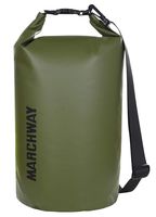 MARCHWAY Floating Waterproof Dry Bag 5L/10L/20L/30L/40L, Roll Top Sack Keeps Gear Dry for Kayaking, Rafting, Boating, Swimming, Camping, Hiking, Beach, Fishing (Army Green, 40L)