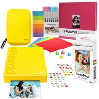 Polaroid Mint Pocket Printer (Yellow) Scrapbook Kit with Eva Case
