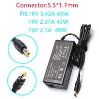 65W Laptop Charger for Acer Aspire 5253 5520 7560 5750 5733 5517 5532 5742 5349 5534 5552 5560 5250 5336 M3 M5 S3 V15 V15-571 V3 V3-572P V3-571G V3-572G V7 VN7 R7 E5-571P E5-573G E5-551 AK.065AP.013