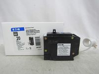 Eaton BRN120DF Breaker, 20A, 1P, 120/240V, 10 kAIC, Type BR AFCI/GFCI