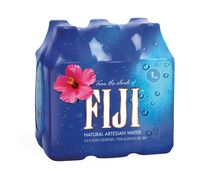 FIJI Natural Artesian Water, Natural Electrolytes, BPA Free, Earth's Finest Water, Perfect for traveling, hiking and all day hydration, 33.8 Fl Oz, Pack of 6