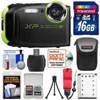 Fujifilm FinePix XP80 Shock & Waterproof Wi-Fi Digital Camera (Graphite Black) with 16GB Card + Battery + Case + Strap + Kit