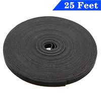 3/4-Inch Fastening Tape Cable Ties,Reusable Fastening Tape Cable Ties 25 Yards Double Side Hook Roll,Perfect for School Office Cubicle Home College Dorms Decor