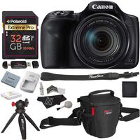 Canon PowerShot SX540 HS with 50x Optical Zoom and Built-in Wi-Fi, Polaroid 32 GB U3 Memory Card, Tripod, Spare Battery, Camera Bag and Accessory Bundle