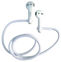 EARBUDi Cord - Soft 22 Inches Leash or Necklace That Holds Around Your Neck, Compatible with Wireless AirPods and AirPods Pro, White