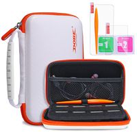 KINGTOP Protective Carrying Case for New Nintendo 2DS XL LL Hard Shell Travel Bag for New Nintendo 2DS XL/LL New Nintendo 3DS/XL/LL