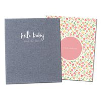 Minimalist Baby Memory Book for Girls | Keepsake Milestone Journal | LGBTQ Friendly | 9.75 x 11.25 in. 60 Pages | Perfect Baby Shower Gift