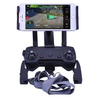 DJI Mavic Air Pro Spark Accessories, Qubuy Adjustable Remote Controller Mount Holder, 4-12 Inch Phone Tablet Extended Mount Holder With Neck Strap Foldable Bracket for DJI Mavic Air Pro Spark