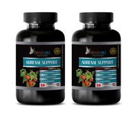 Energy Booster Supplements - Adrenal Support Advanced Complex with ASHWAGANDHA Astragalus and PANAX Ginseng - Astragalus Extract Capsules - 2 Bottles 120 Capsules