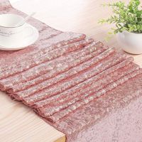 B-COOL 12x72inch Blush Sequin Table Runner Rectangle Glitz Table Linens for Wedding Party Decor