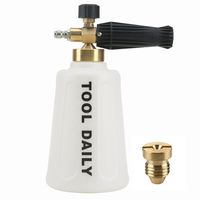 Tool Daily Pressure Washer Foam Cannon for Car Wash, Snow Foam Lance, Additional Orifice Nozzle 1.1mm, 1/4 Inch