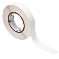 Brady THT-164-481-3 0.9" Width x 0.9" Height, B-481 Super Chemical Resistant Polyester, Matte Finish White StainerBondz Slide Label (3000 per Roll)