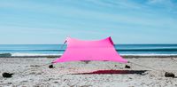 Neso Tents Grande Beach Tent, 7ft Tall, 9 x 9ft, Reinforced Corners and Cooler Pocket (Hot Pink)
