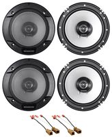 Kenwood Front+Rear 6.5" Speaker Replacement Kit for 2007-2012 Nissan Altima