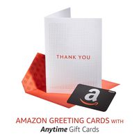 Amazon Premium Greeting Cards with Anytime Gift Cards, Pack of 3 (Thank You Dots Design)