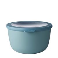 Rosti Mepal RST62140GRN Cirqula Multi Food Storage and Serving Bowl with Lid, Tall 2.1 Quart, Nordic Green