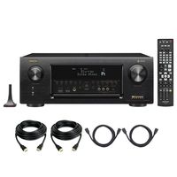 Denon AVR-X6400H HEOS 11.2 Network, Multi Room Audio Technology, Dolby Atmos, Bluetooth-WiFi in-Command 4K Ultra HD AV Receiver with 4 HDMI Cables