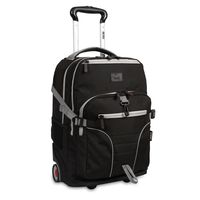 J World New York Lunar Laptop Rolling Backpack, Black, 19.5"