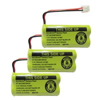 BAOBIAN BT18433 BT28433 Cordless Phone Battery Compatible with AT&T/Lucent BT-18433 BT-184342 BT-28433 BT-284342 BT-6010 BT-8000 BT-8001 BT-8300 Empire CPH-515D CPH515D 2.4V 550mAh Ni-MH(Pack of 3)