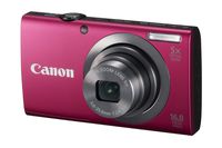 Canon PowerShot A2300 16.0 MP Digital Camera with 5x Digital Image Stabilized Zoom 28mm Wide-Angle Lens with 720p HD Video Recording (Red)