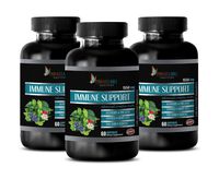 Anti inflammatory Herbal Supplement - Immune Support Advanced Complex 1550MG - Olive Leaf Extract Blood Sugar Support - 3 Bottles 180 Capsules