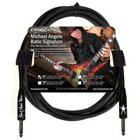 ChromaCast 6' Michael Angelo Batio Pro Series Straight Instrument Cable, Black, 6 ft (CC-PSCBLSS-6-MAB)