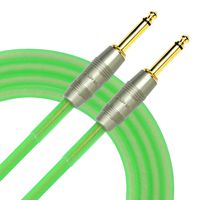 Kirlin Cable IM-201PRG-20/GRF - 20 Feet - 1/4-Inch Straight Premium Instrument Cable Green PVC Jacket