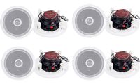 8) Pyle PDIC60 6.5" 250W 2 Way Round In Wall/Ceiling Home Speakers System Audio