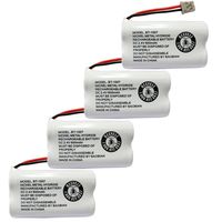 BAOBIAN BT1007 BT-1007 BBTY0651101 Cordless Phone Battery Compatible with Uniden BT904 BT-904 BT1015 BT-1015 BBTY0460001 BBTY0510001 BBTY0624001 BBTY0700001 Panasonic HHR-P506 HHR-P506A(Pack of 4)