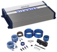 Hifonics BXX1200.4 1200 Watt RMS 4-Channel Car Stereo Amplifier Brutus+Amp Kit