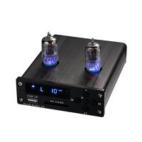 Nobsound HiFi Stereo APE FLAC Lossless Music Player; Vacuum Tube Preamplifier; USB/SD/AUX Speaker Preamp with Remote Controller for Home/Car Audio System (Black)