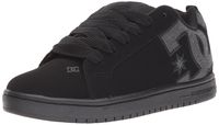 DC Men's Court Graffik SE Skate Shoe, Black/Heather Grey, 11.5D D US